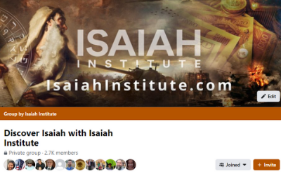 Isaiah Facebook Group